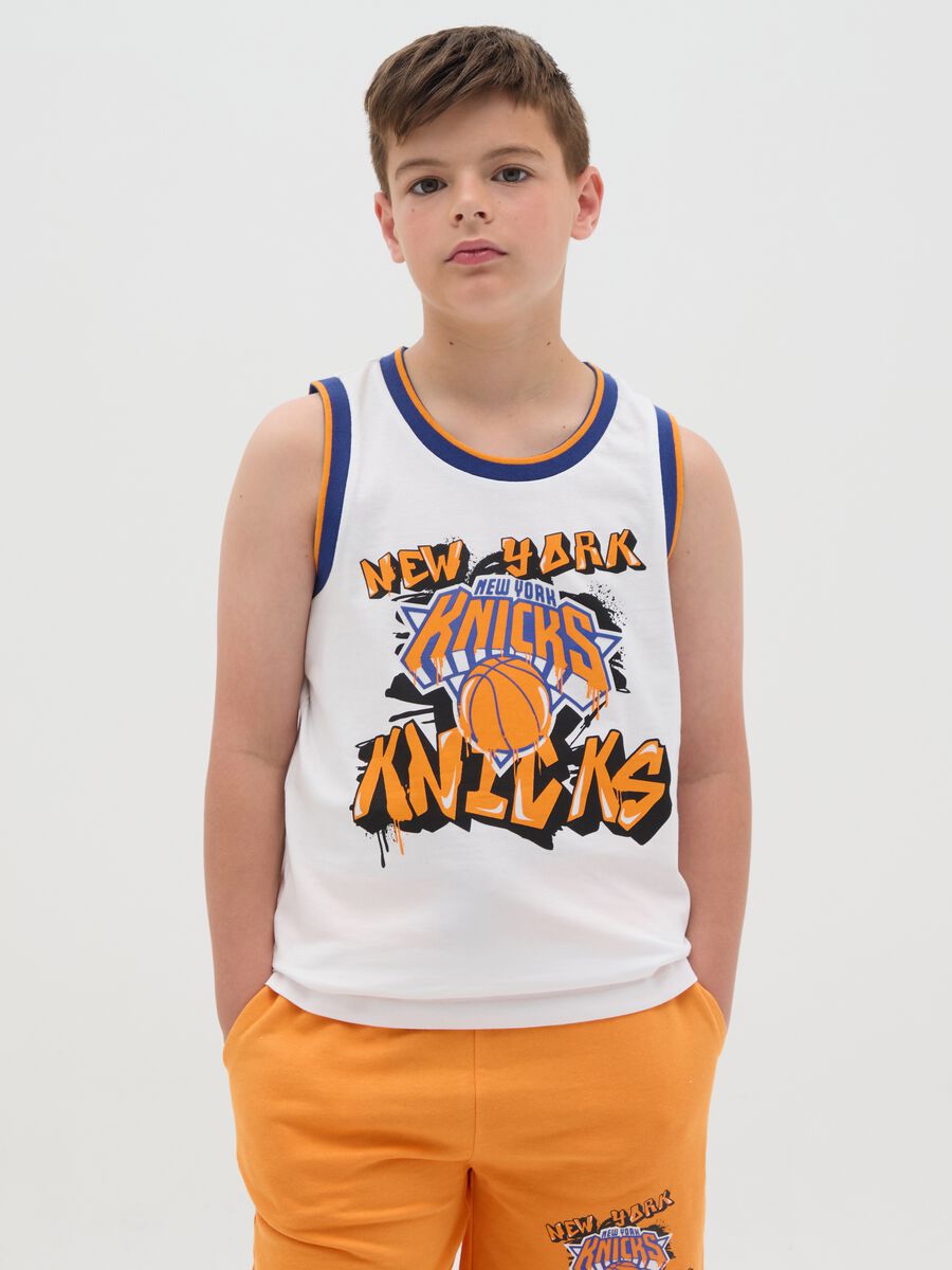 White New York Knicks OVS Kids Vest_0