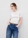 Round-neck t-shirt in stretch cotton and modal_0