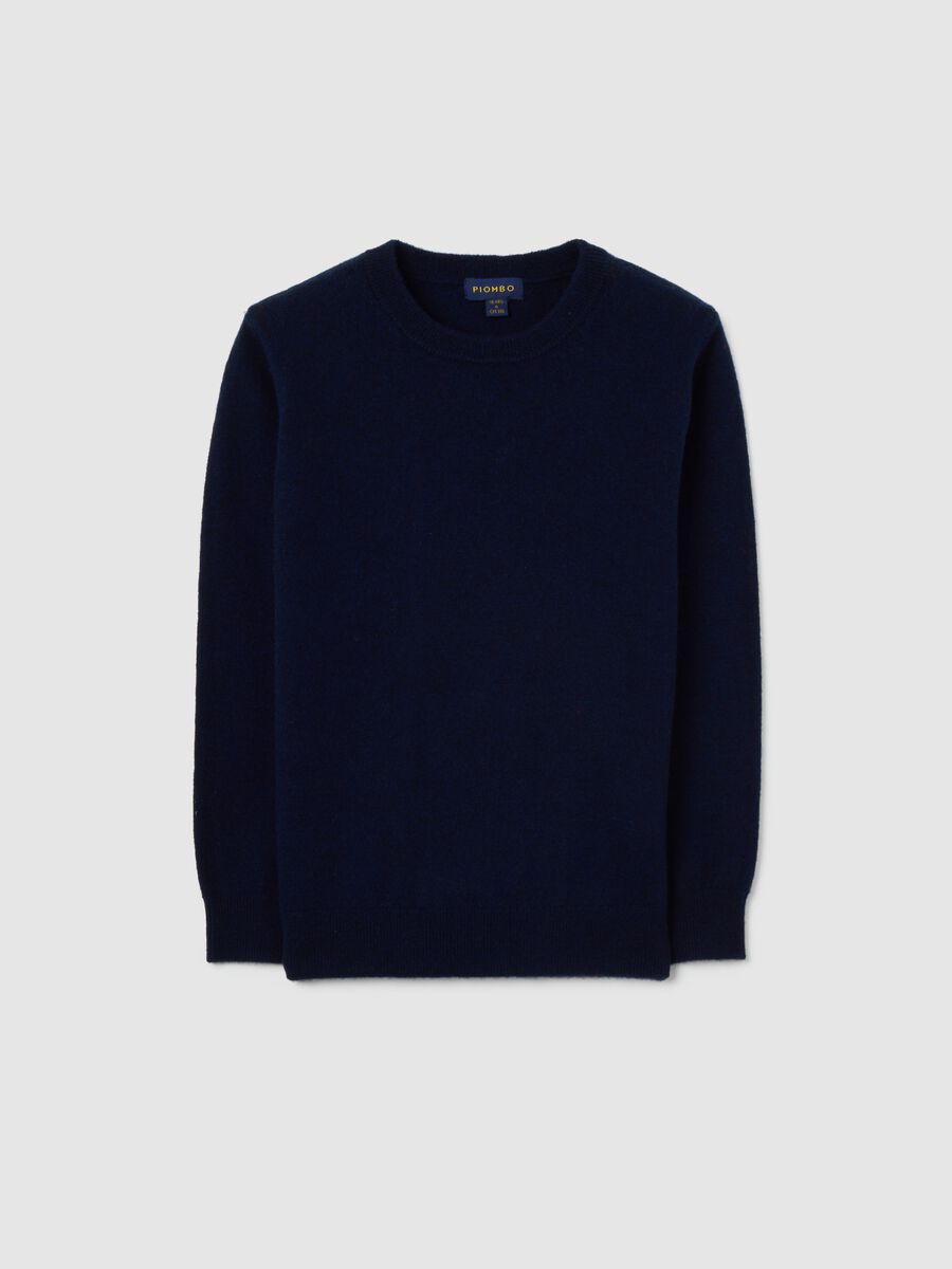 Children's Blue Pure Wool Sweater Regular Fit_0