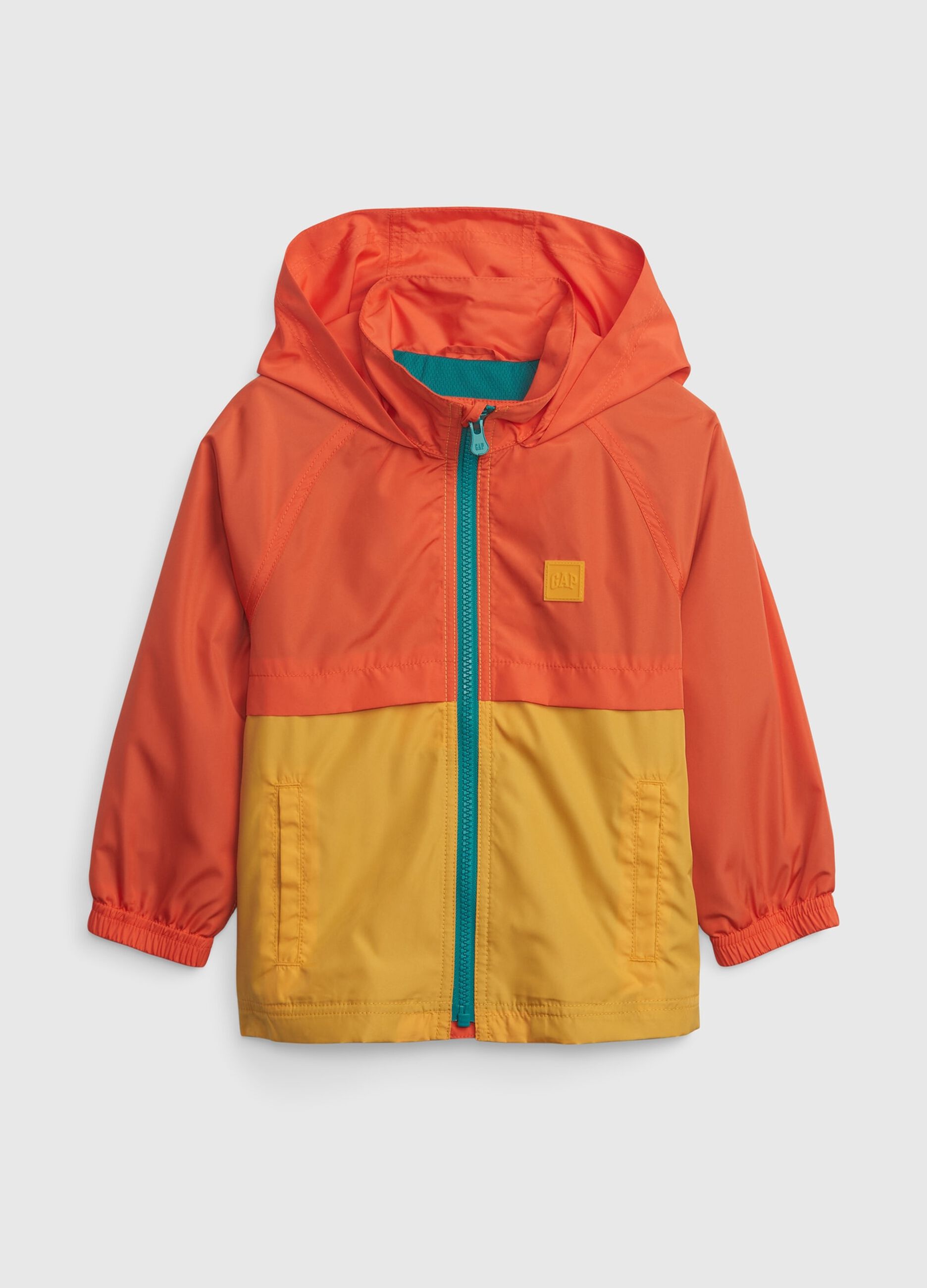 Giacca a vento full-zip con cappuccio_0
