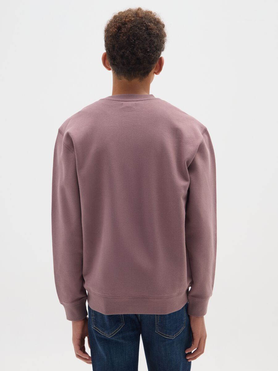 Purple Crew Neck Sweatshirt_1
