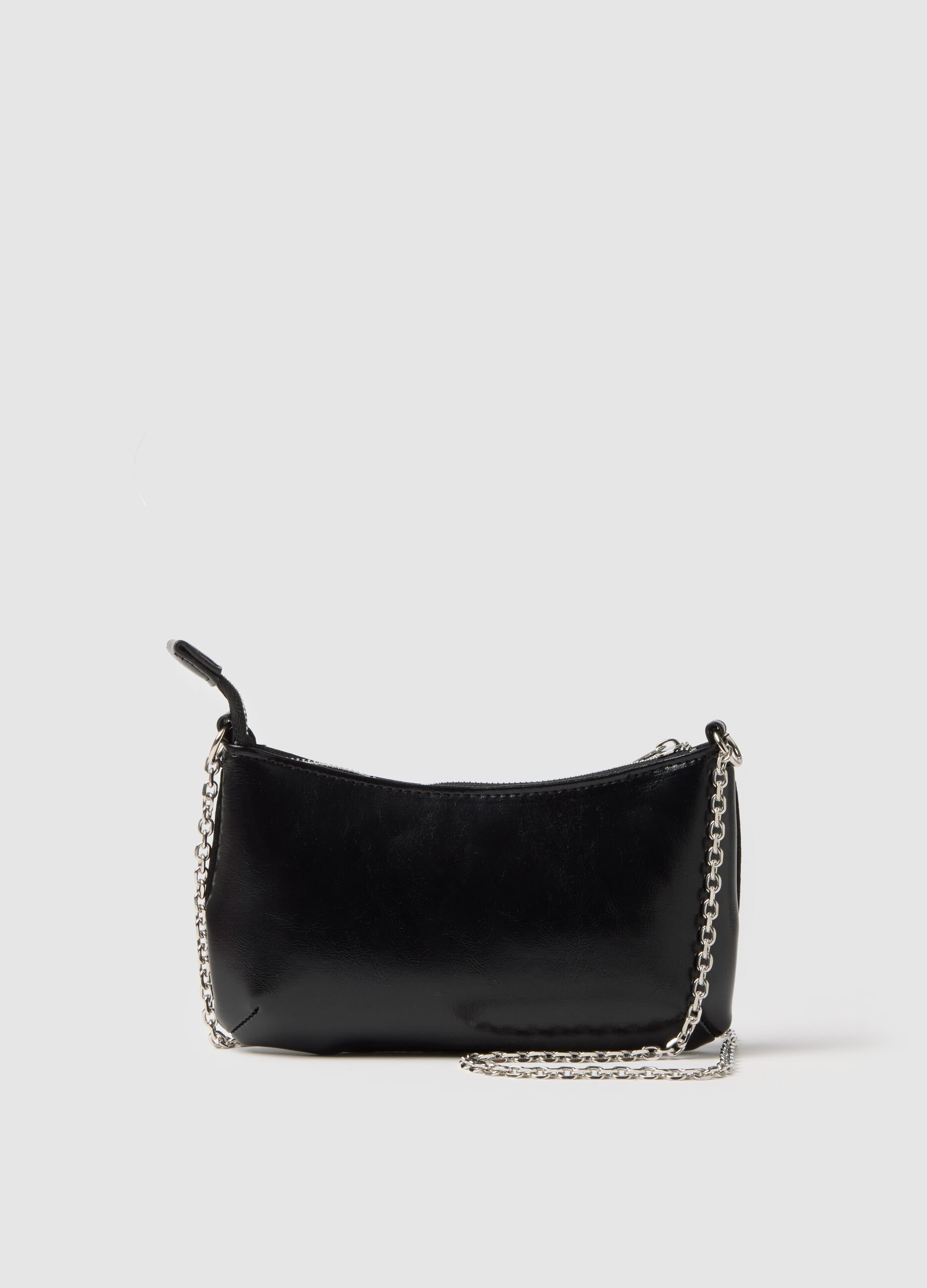 Multicolour clutch with sparkling details
