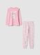 Pink organic cotton pyjamas with Aristocats print_0