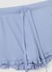 Sky blue pure cotton shorts with ruffles_5