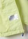Yellow regular fit children's lightweight jacket with full zip and hood_2