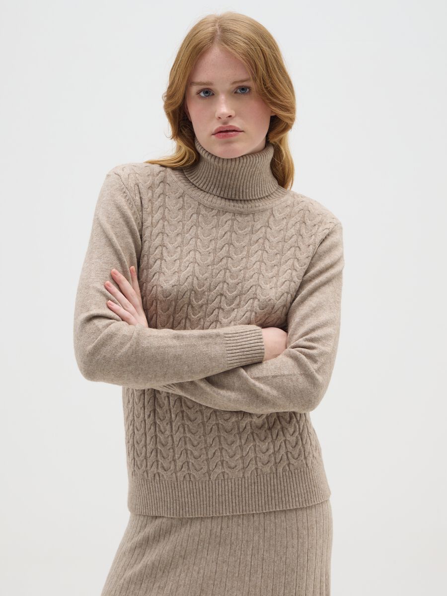 Maglia beige regular fit_0