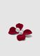 Red Flower Earrings with Pearl_1