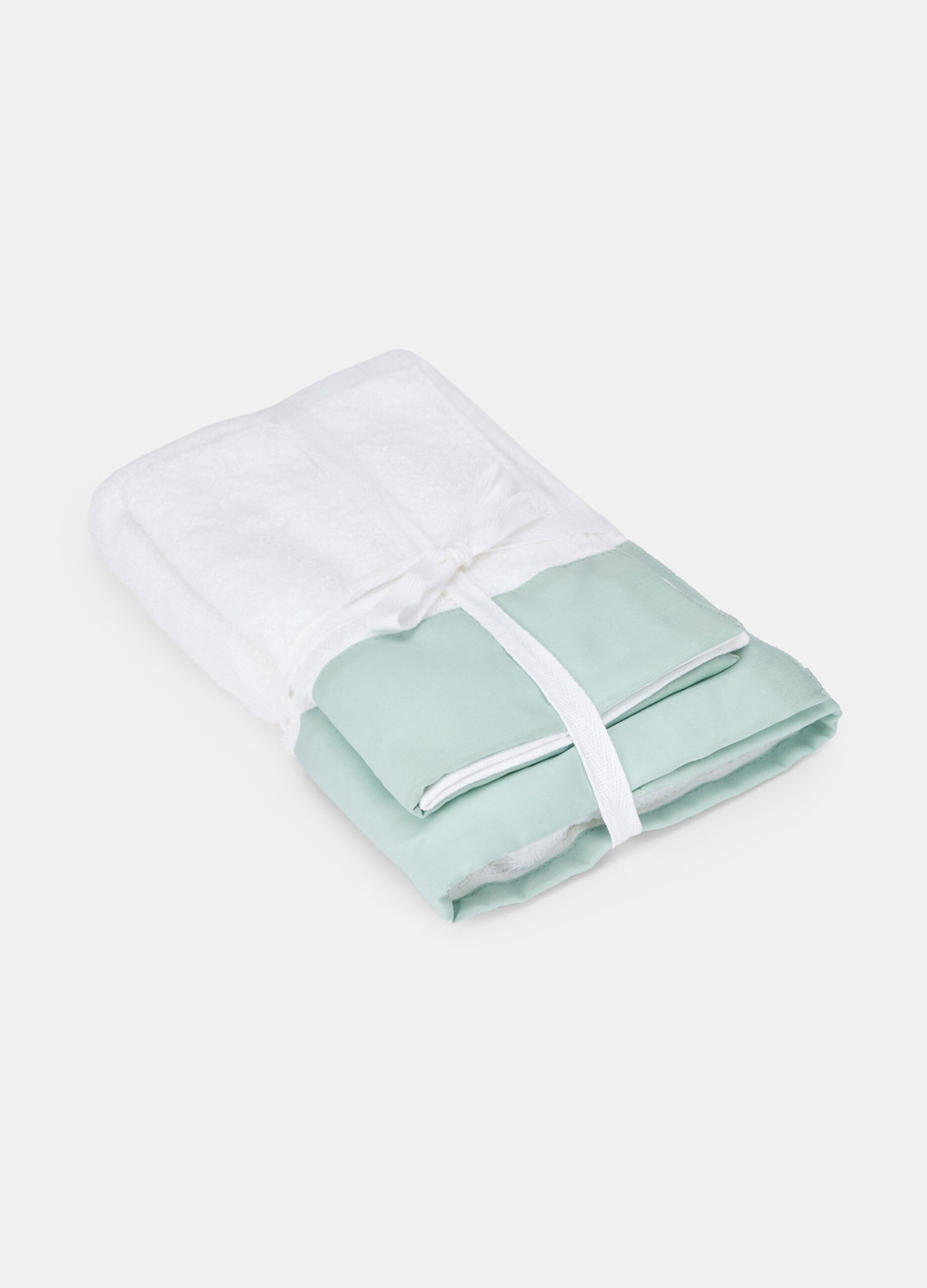 Set asciugamani in puro cotone