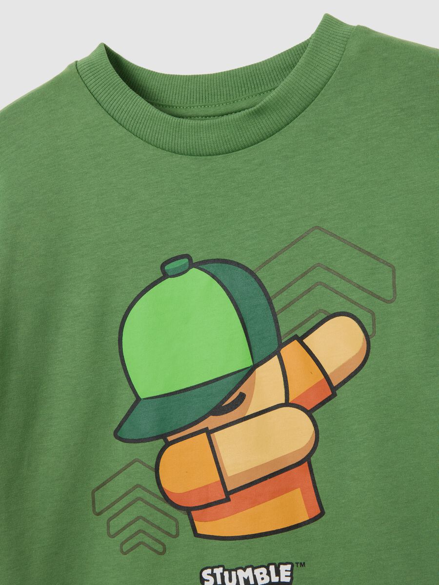 Children's green regular fit pure cotton jumper_2