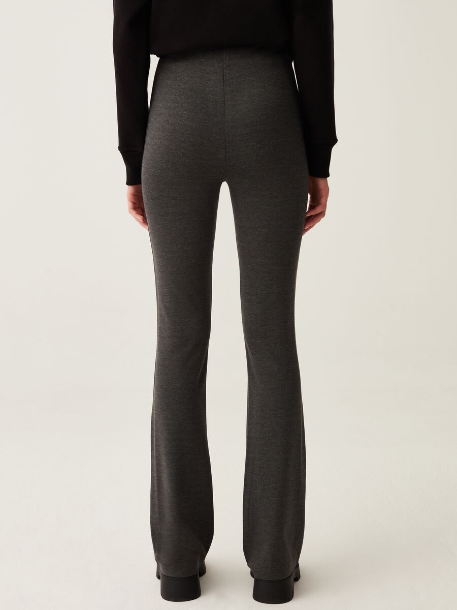 Leggings flare fit a vita alta_2