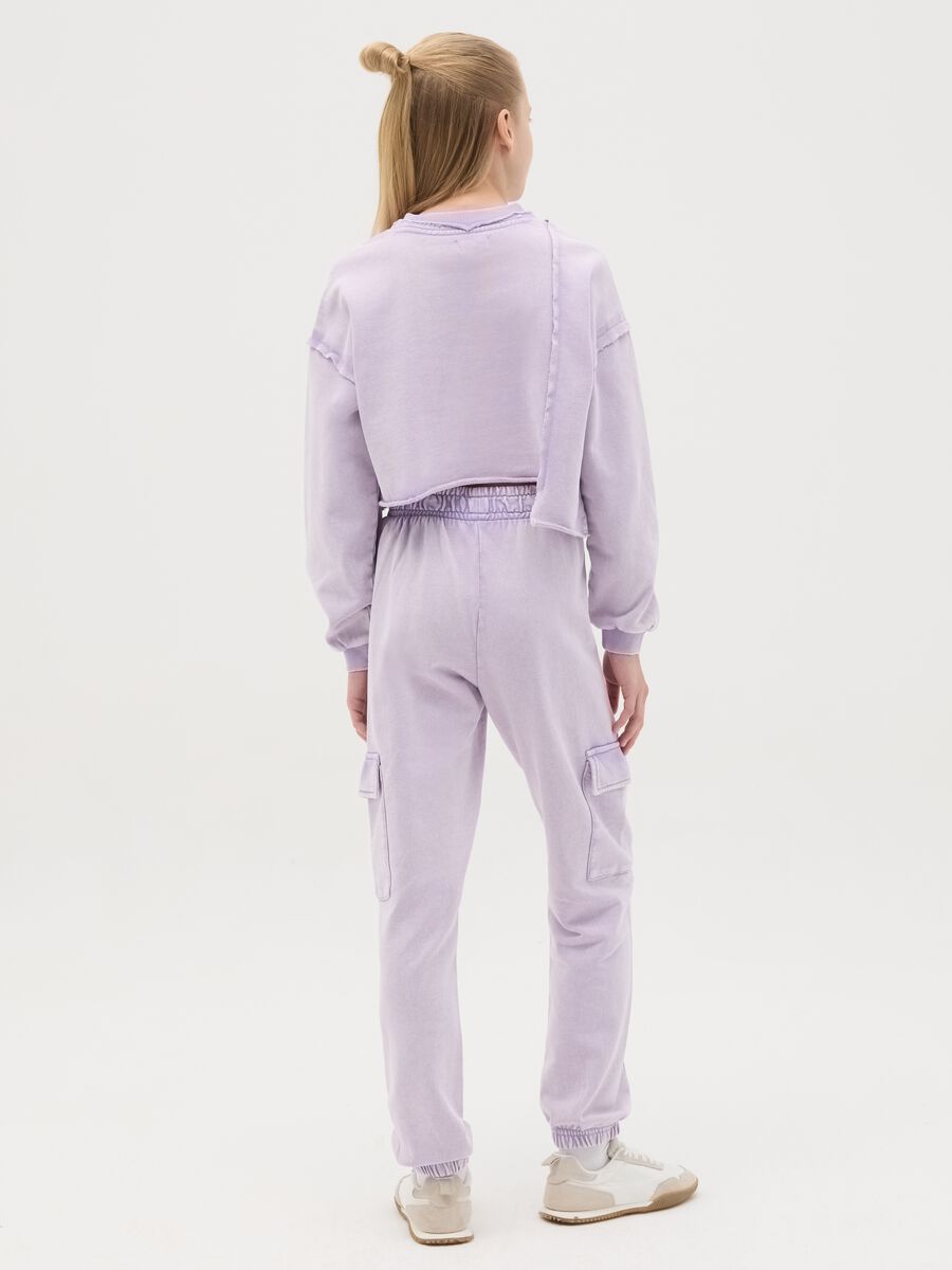 Cargo joggers with elasticated trims_3