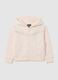 Girls' pink cotton hoodie regular fit with fringes_0