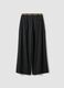 Grey wide-leg formal trousers in stretch viscose with belt_2