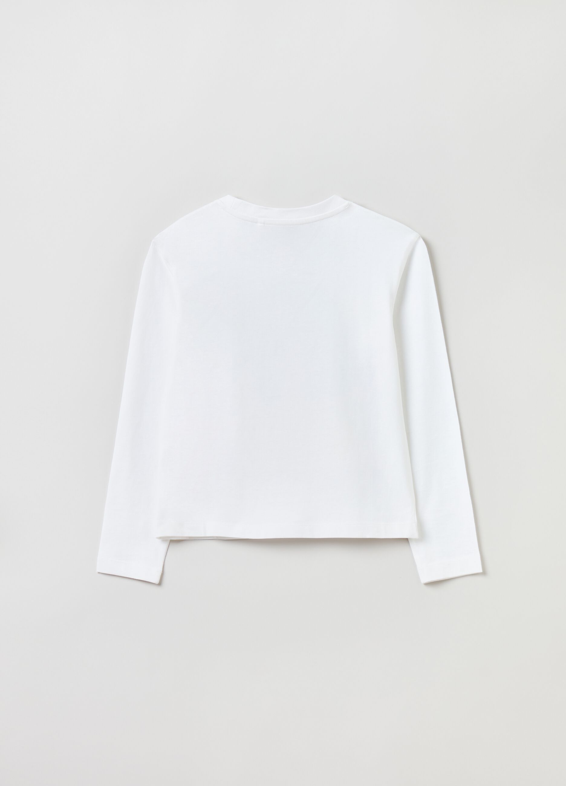 T-shirt a maniche lunghe con stampa_1