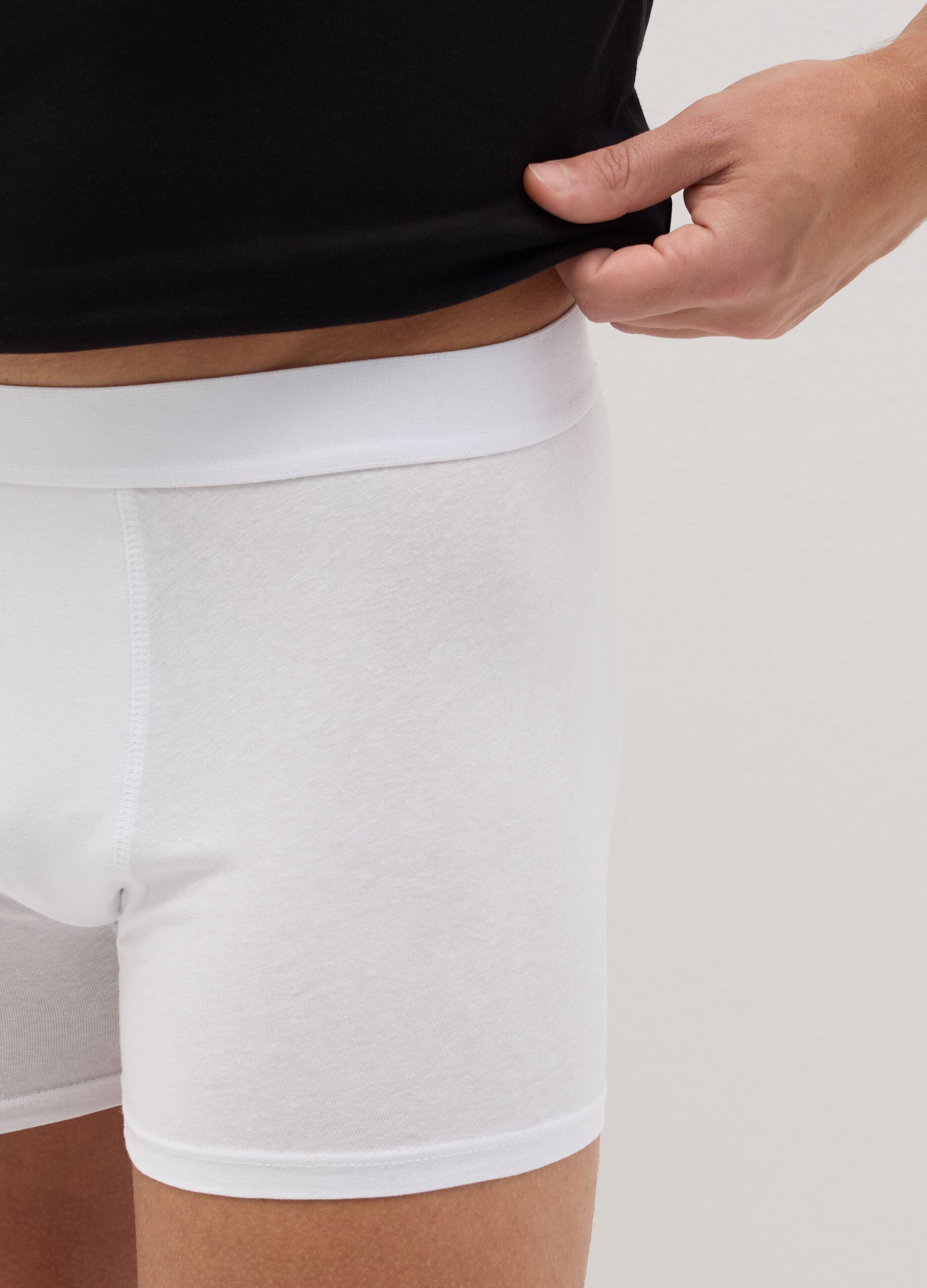 Tripack boxer midi con elastico esterno