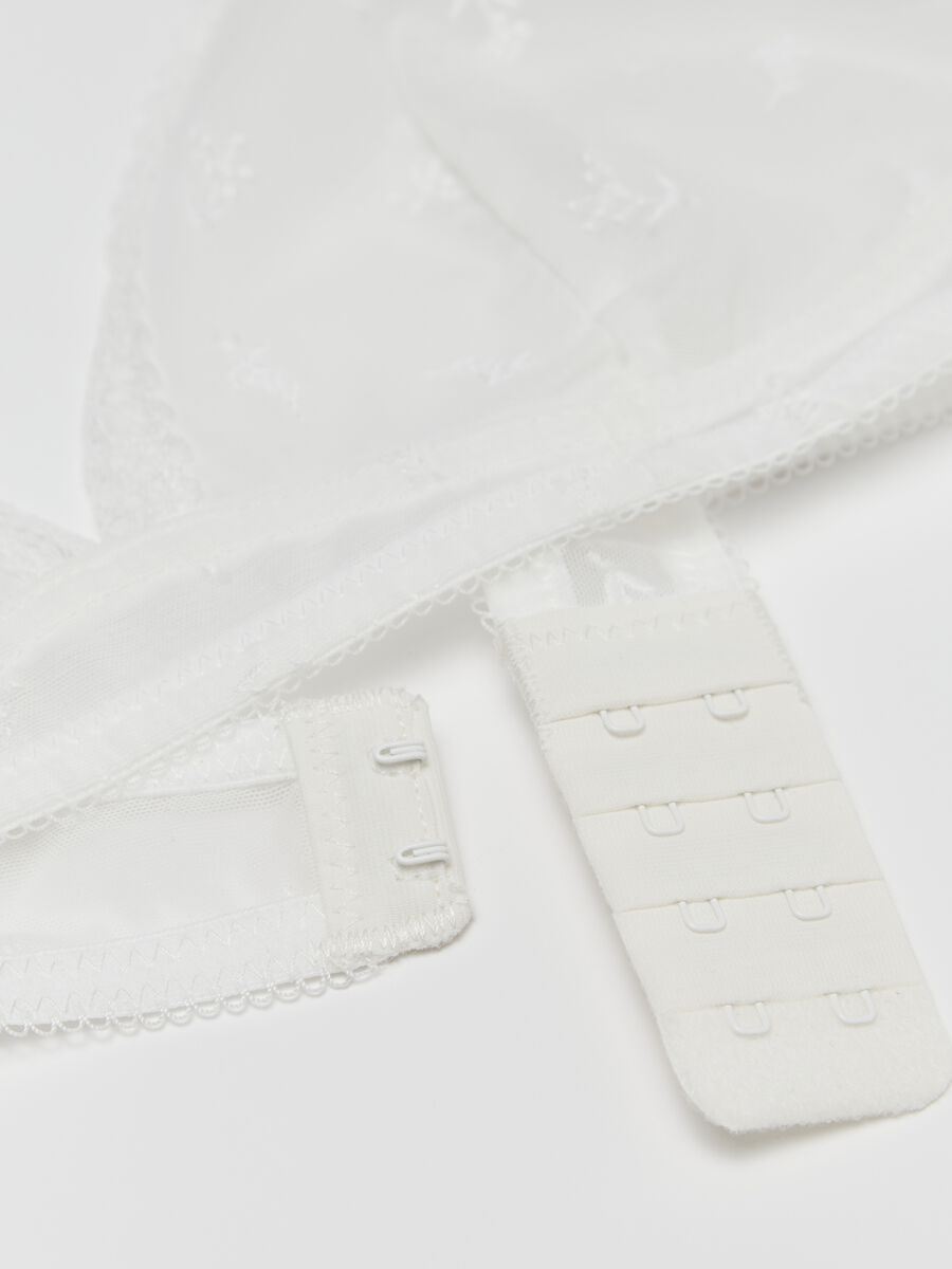 Women’s triangle bra in white stretch fabric_5