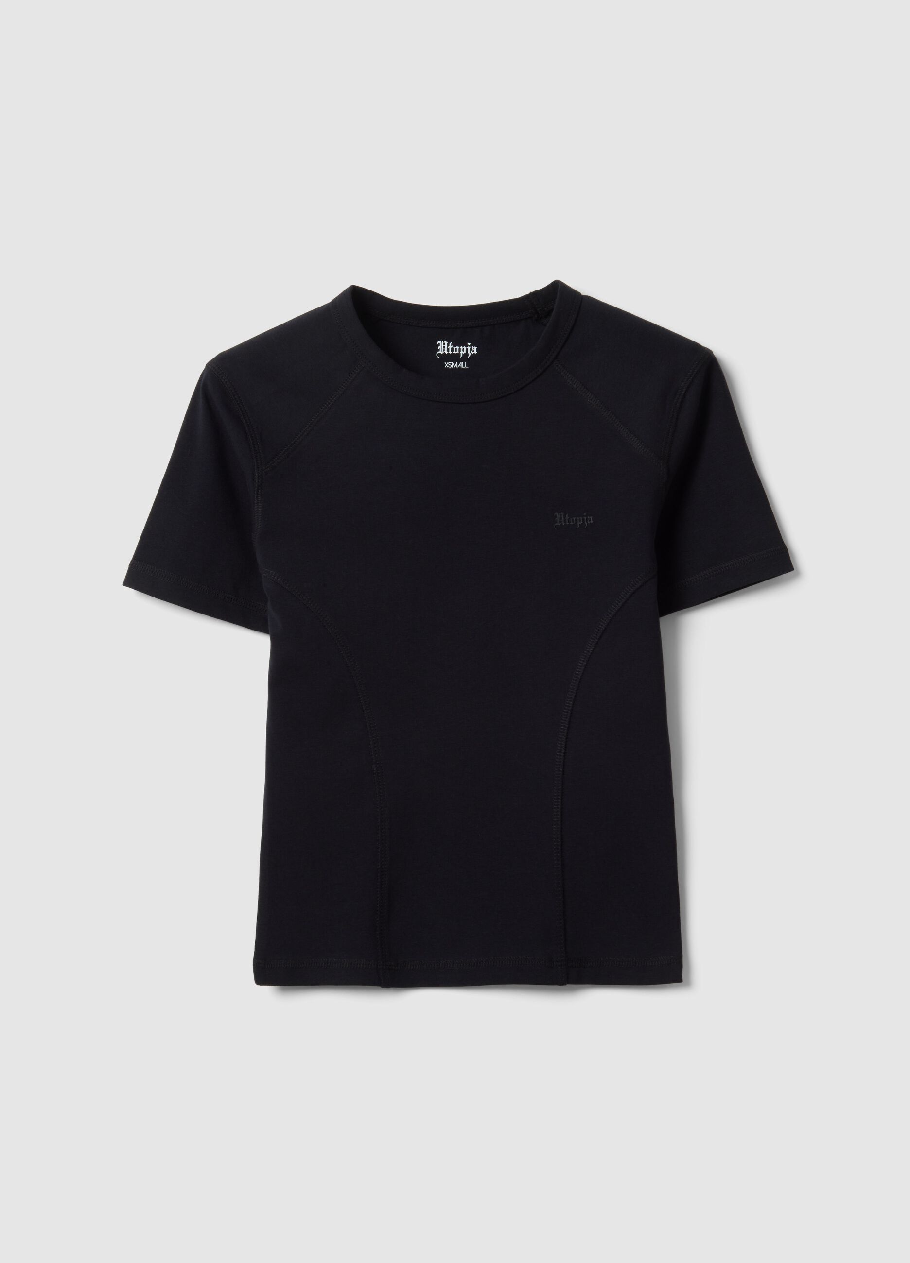 Fitted Black Logo T-shirt
