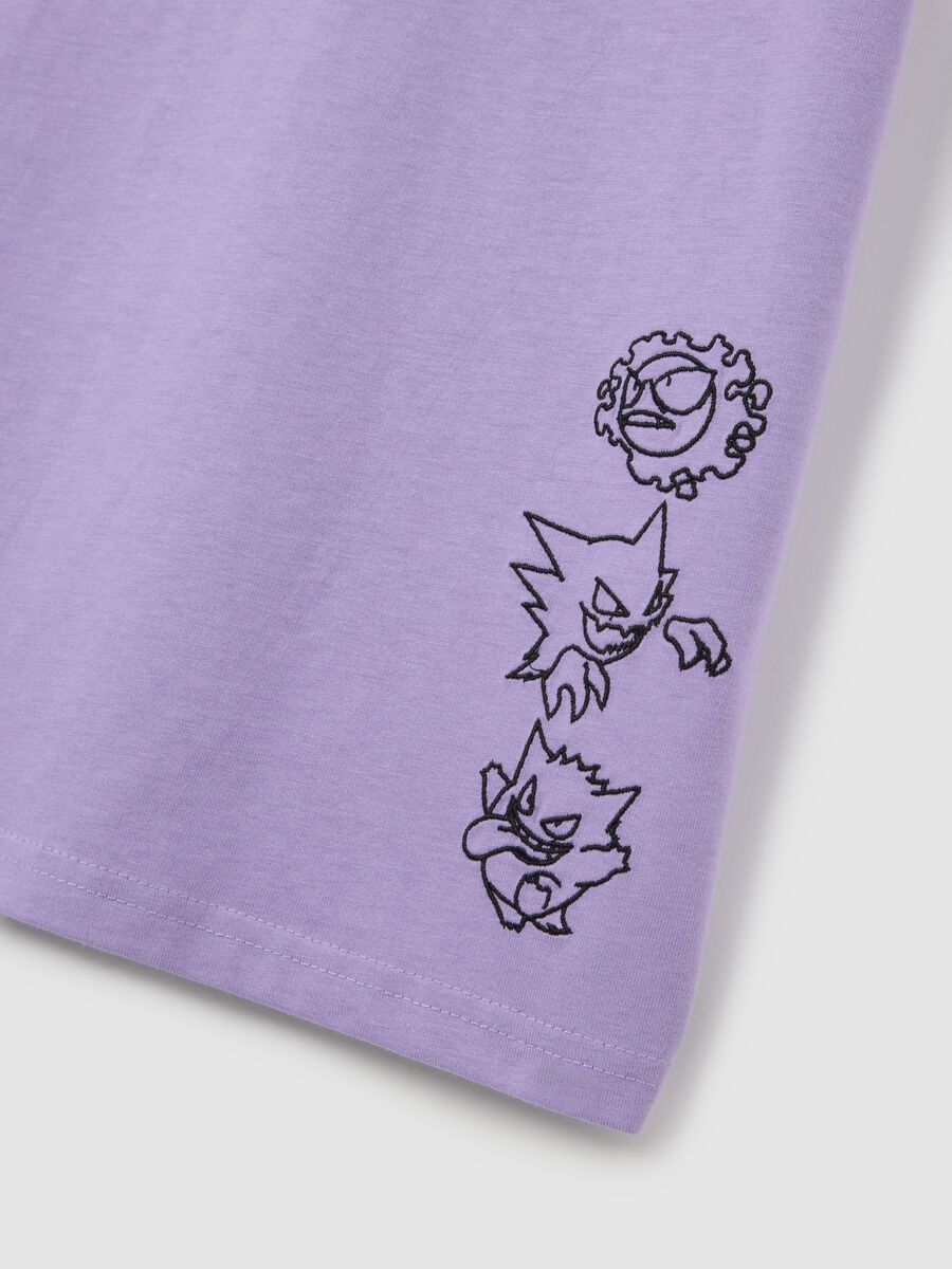 Purple Short Sleeve Manga T-shirt_5