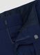 Blue slim-fit formal trousers in stretch viscose_1