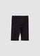 Shorts da ciclista skinny neri in cotone elasticizzato da ragazza_4