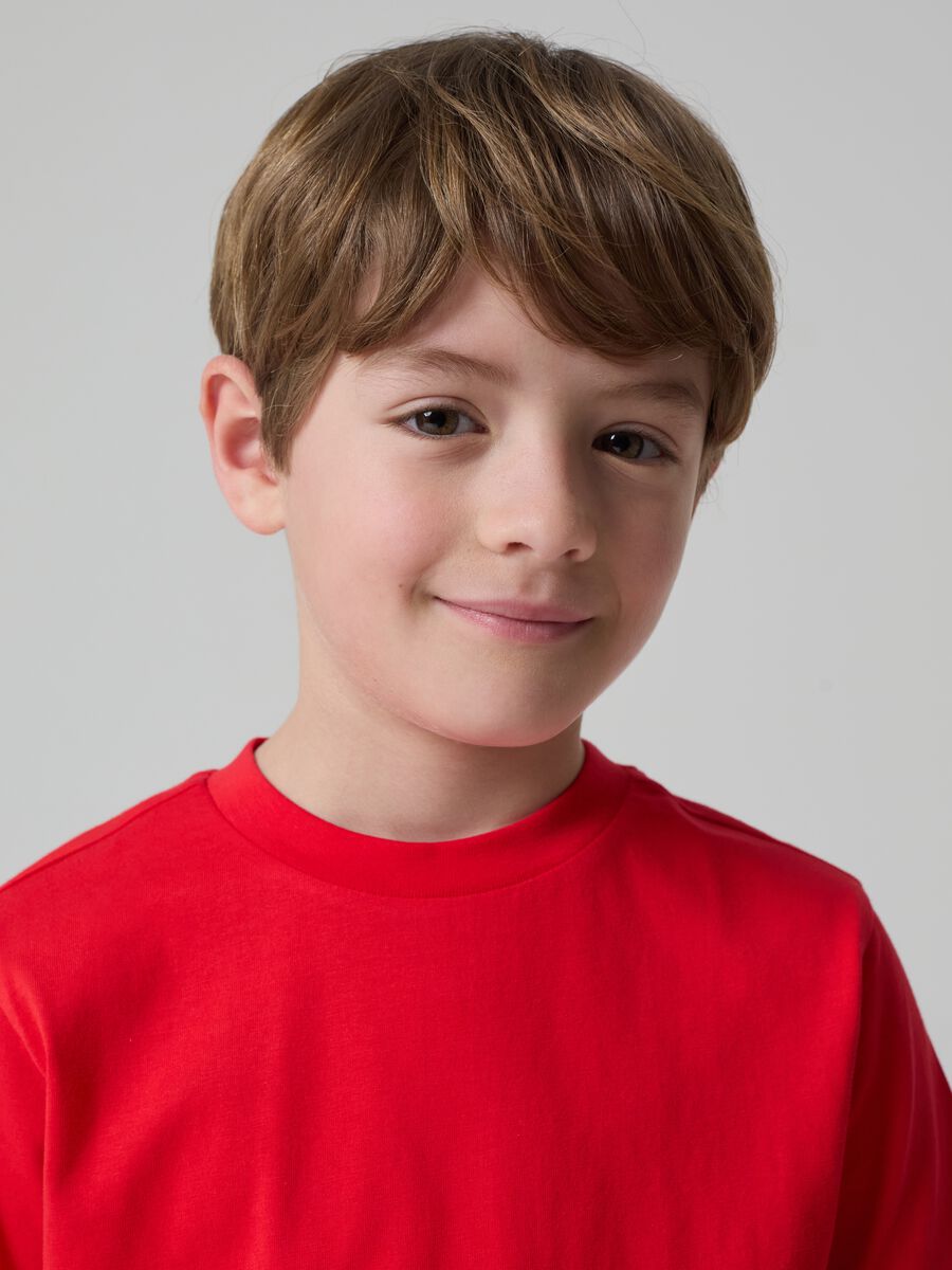 Cotton T-shirt with round neck_0