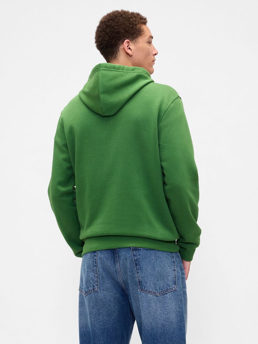 Green mixed cotton hoodie_1