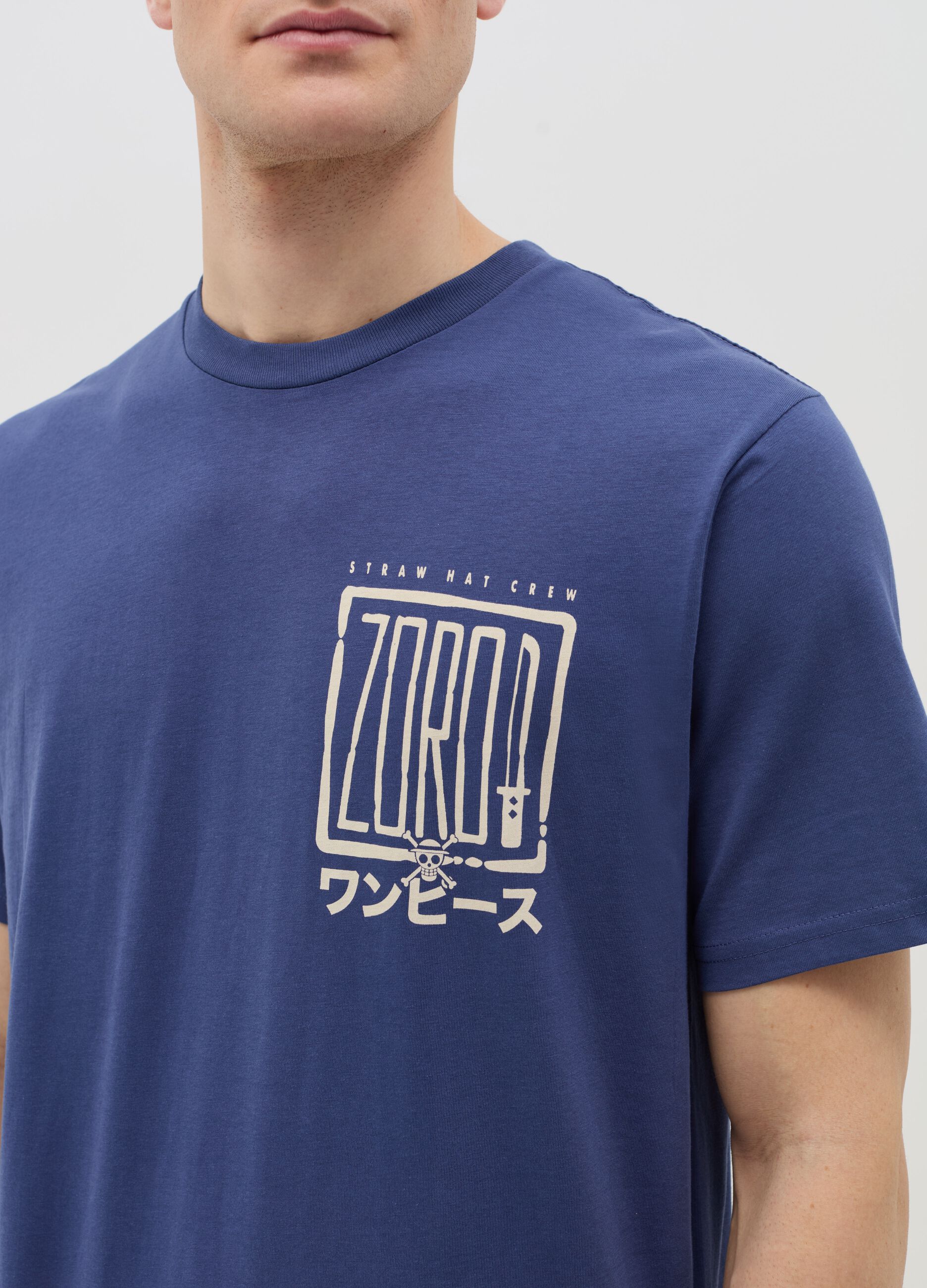 T-shirt in cotone stampa Zoro 