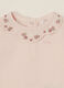 Pink stretch cotton bodysuit with embroidery_2
