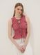Pink pure cotton regular-fit blouse with bow fastenings_1