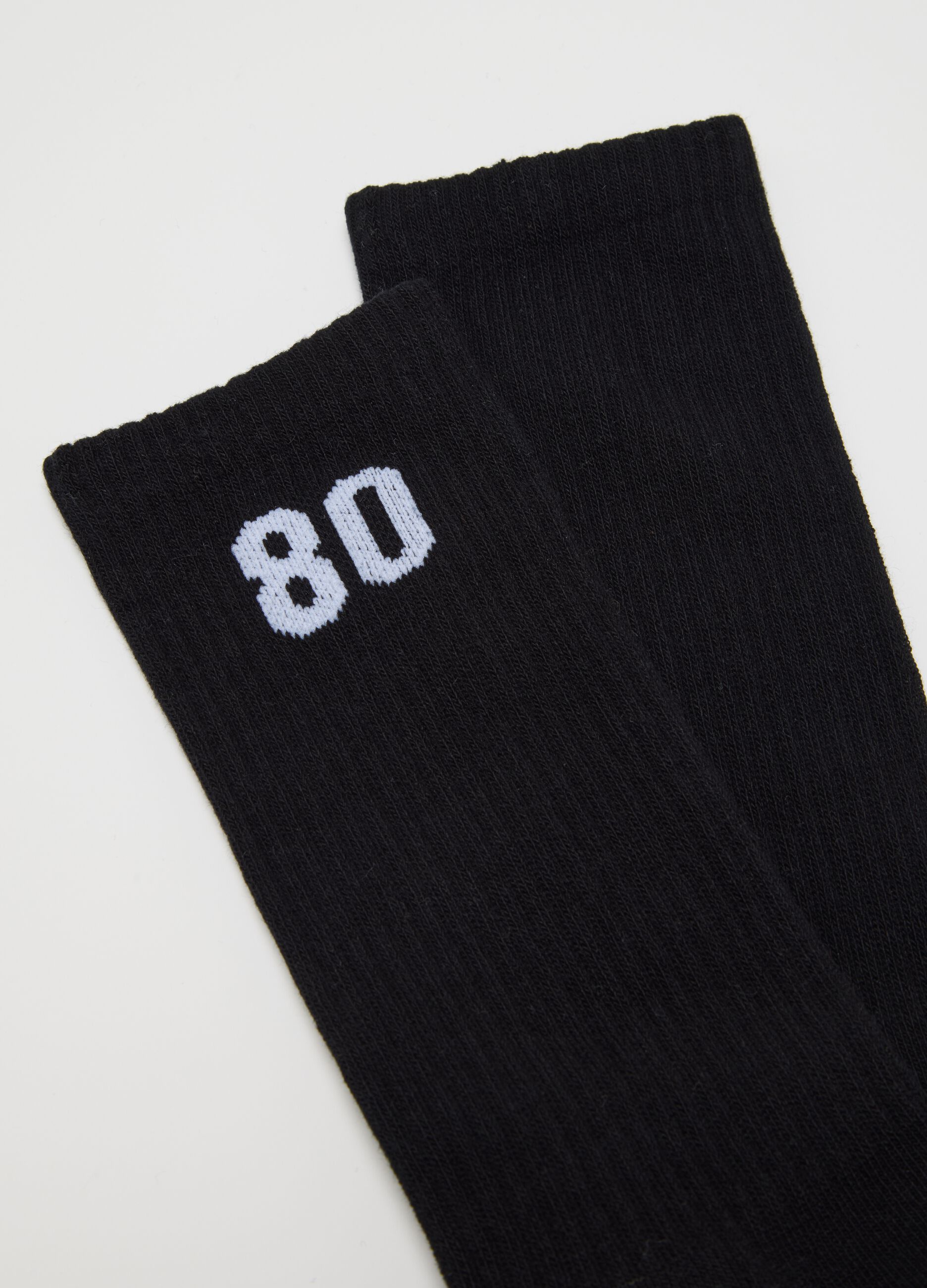 Black Cotton Blend Sports Socks Tripack