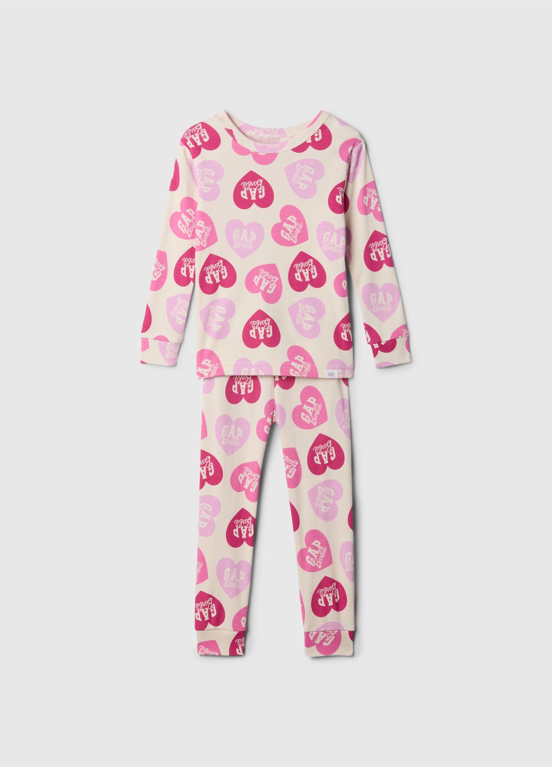 Pigiama lungo stampa cuori Gap x Barbie™