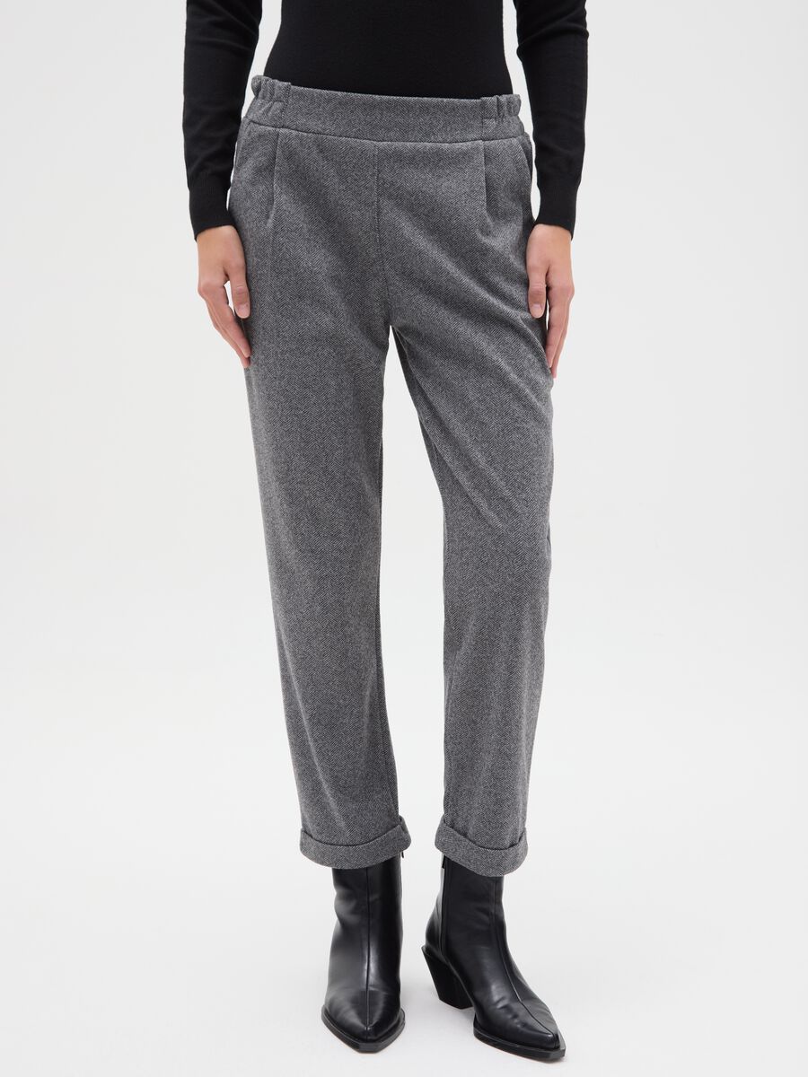 Grey Regular Fit Trousers_1
