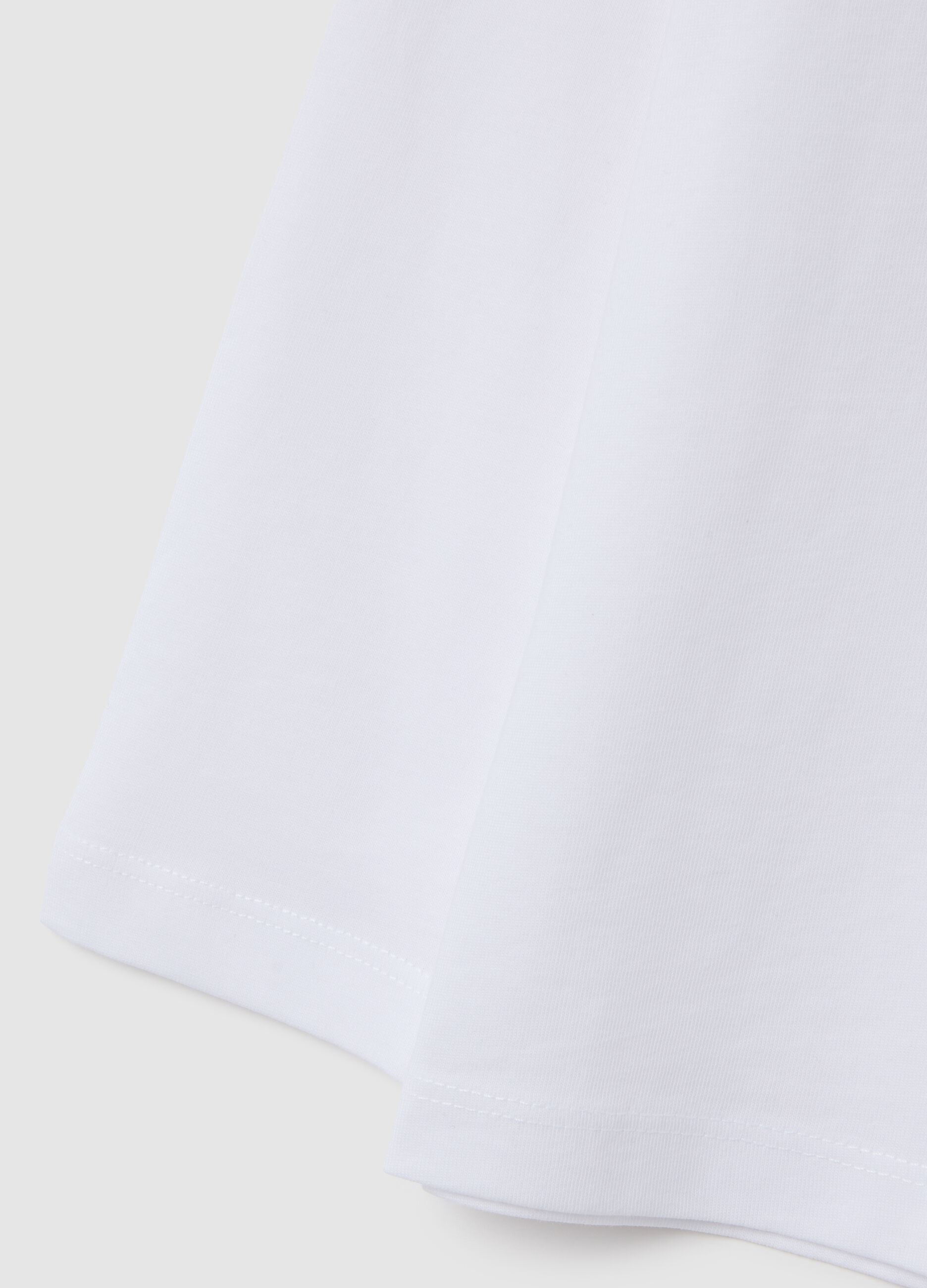 Children's pure cotton white regular fit shirt