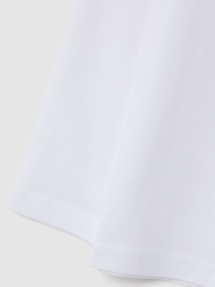 Children's pure cotton white regular fit shirt_3