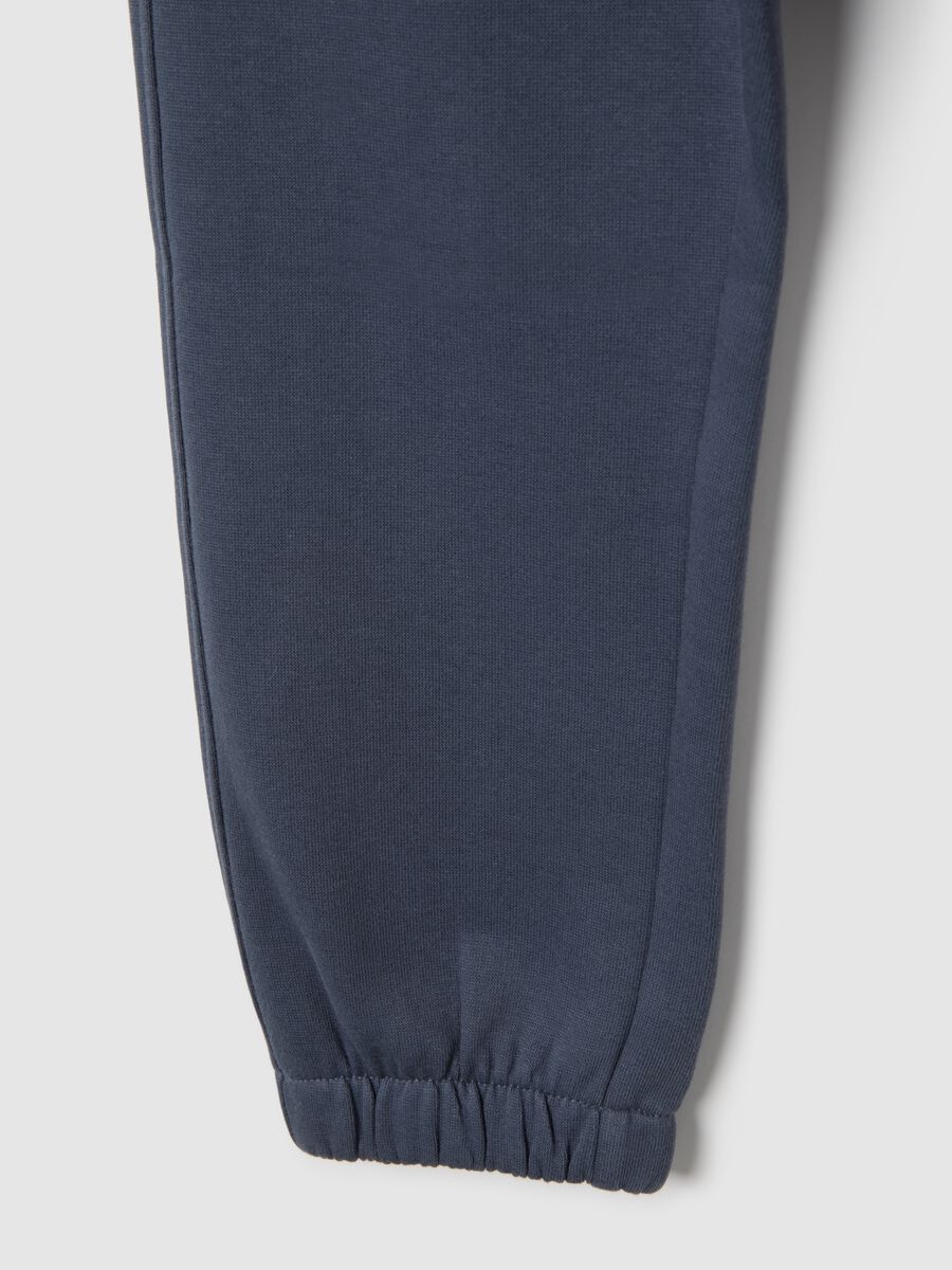 Children's trousers in pure cotton blue regular fit_3