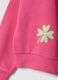 Felpa rosa in misto cotone con cappuccio e girocollo_3