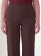 Brown flare trousers in stretch viscose_2
