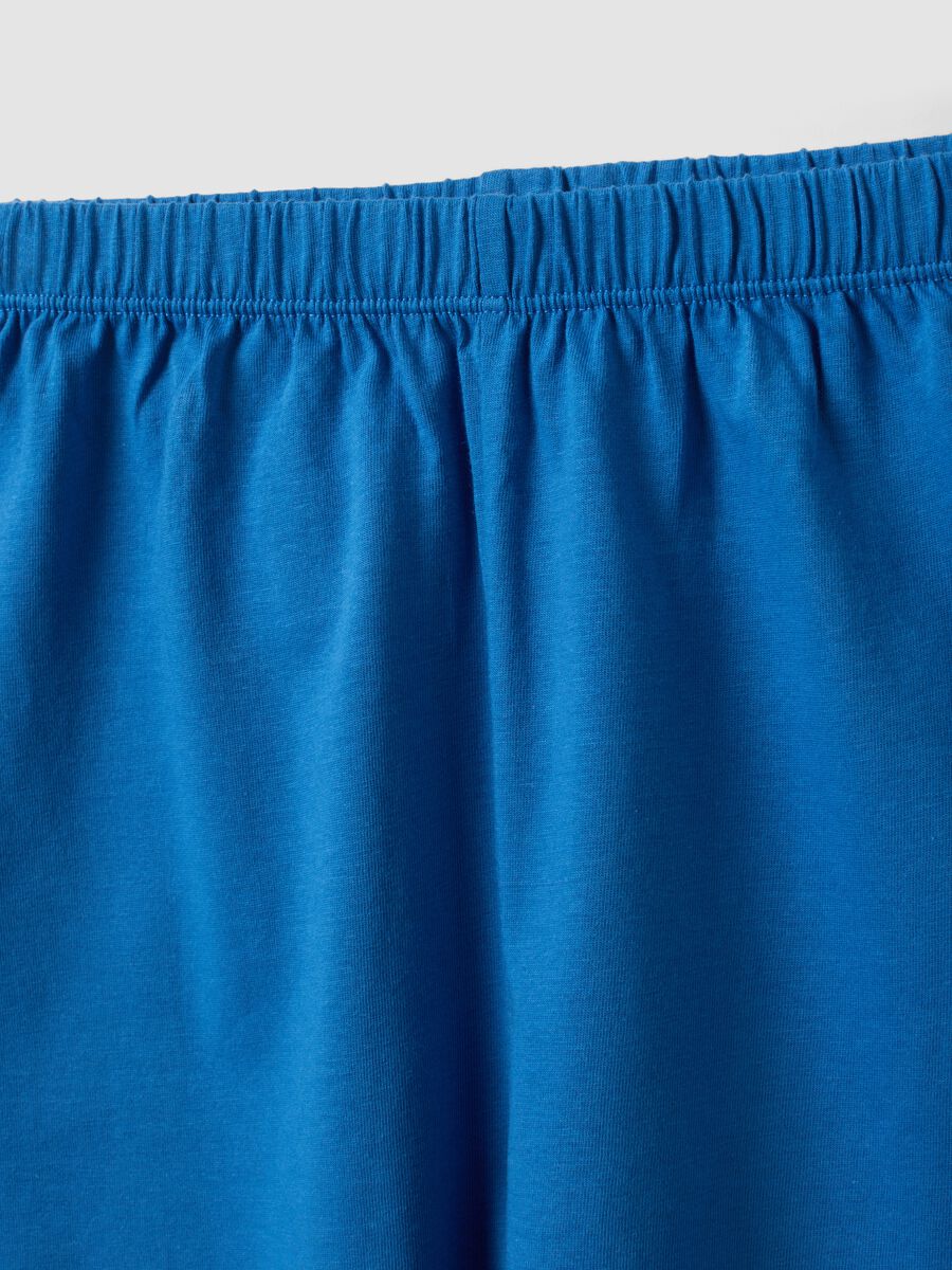 Pigiama azzurro in puro cotone organico per bambini regular fit_3