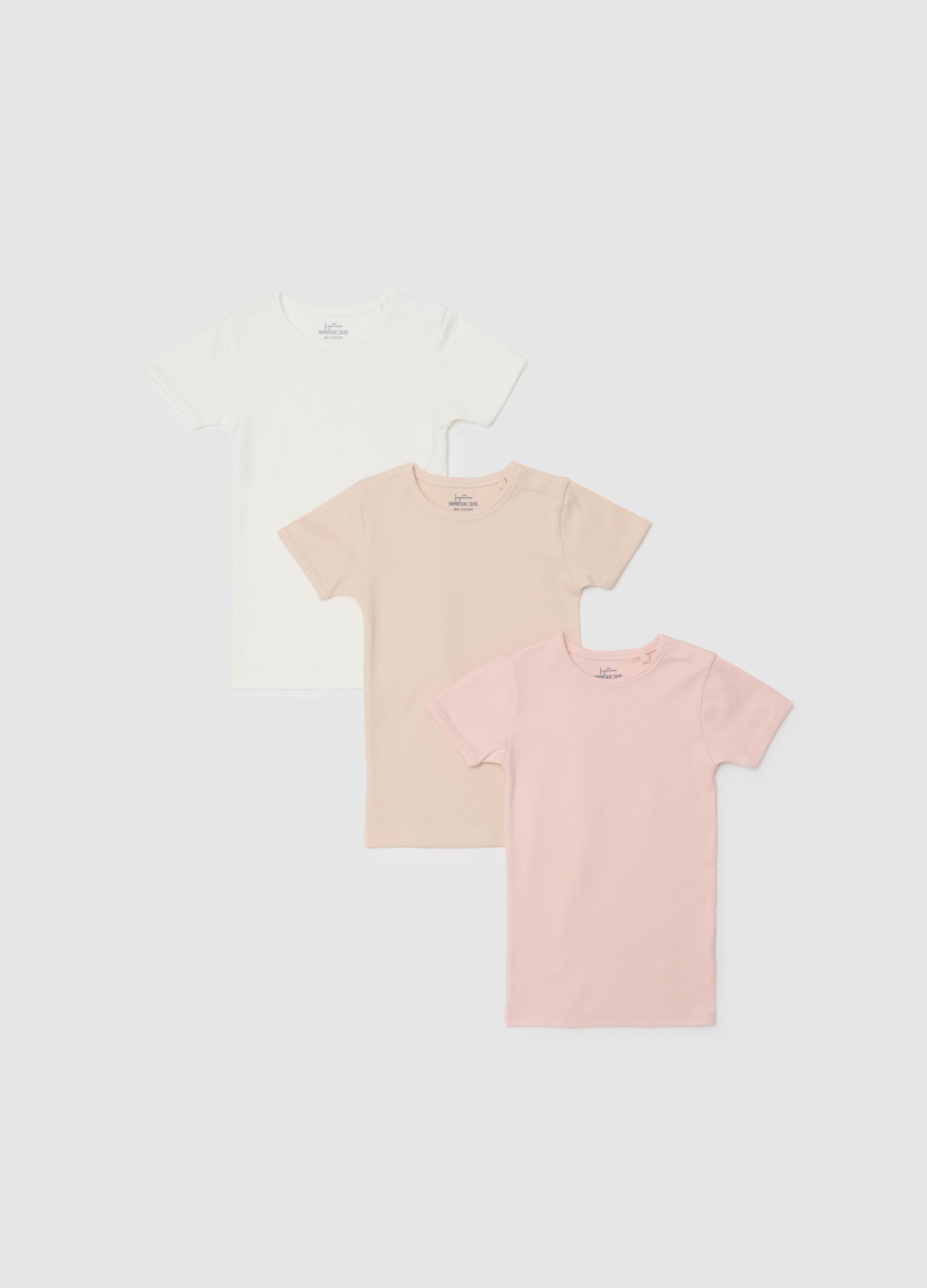 Children's multicoloured pure cotton T-shirt, regular fit