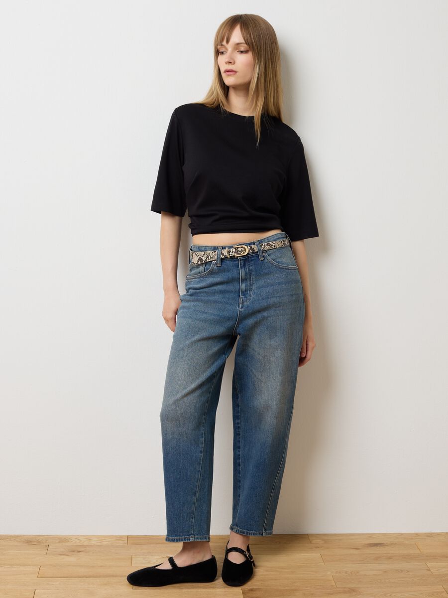 Black regular fit T-shirt_2
