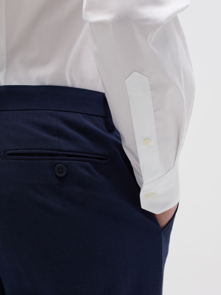 Solid colour slim fit shirt_2