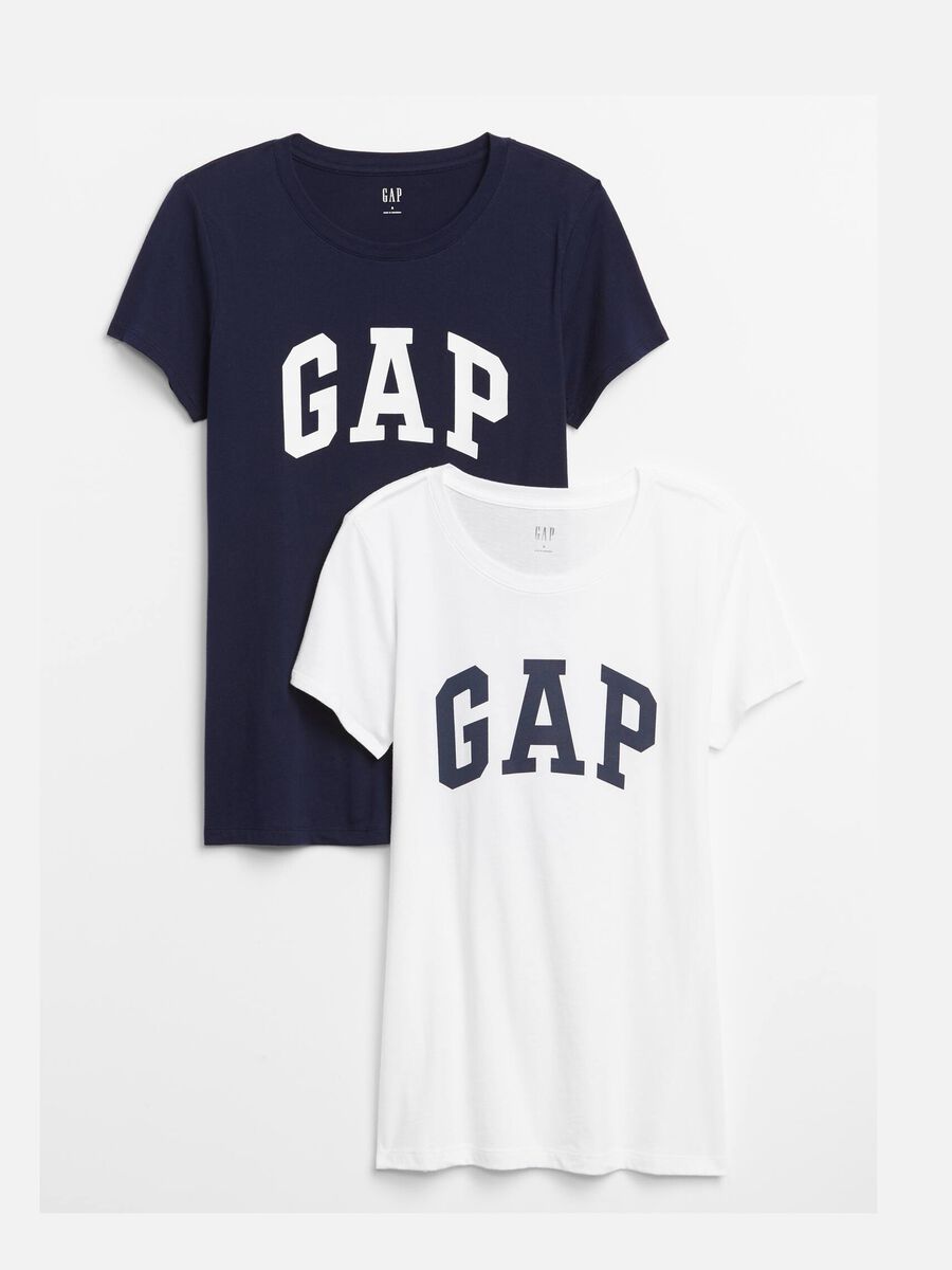 Two-pack T-shirts in jersey with logo print_1