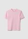 Slim fit pink stretch cotton T-shirt_4