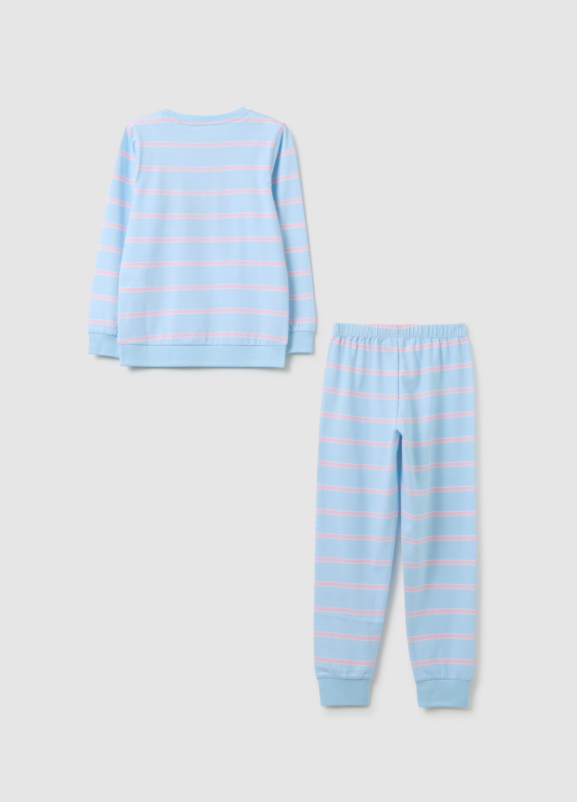 Girls' Pyjama in Pure Cotton Multicolor Regular Fit