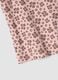 Pink ribbed stretch-cotton tank top with floral print_3