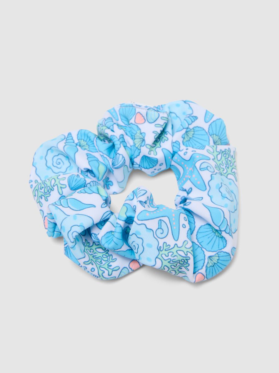 Multicoloured floral hair elastics bipack for girls_2