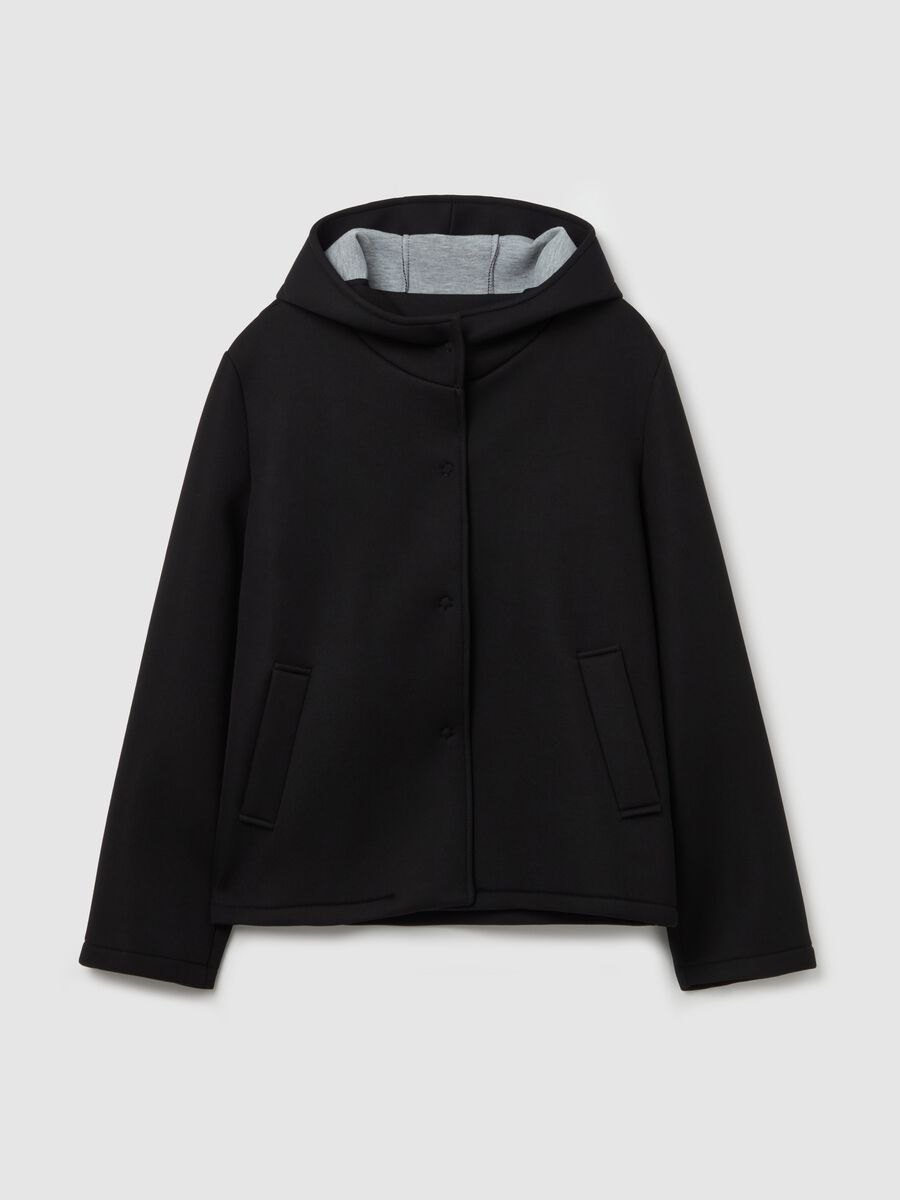 Short jacket with hood_4