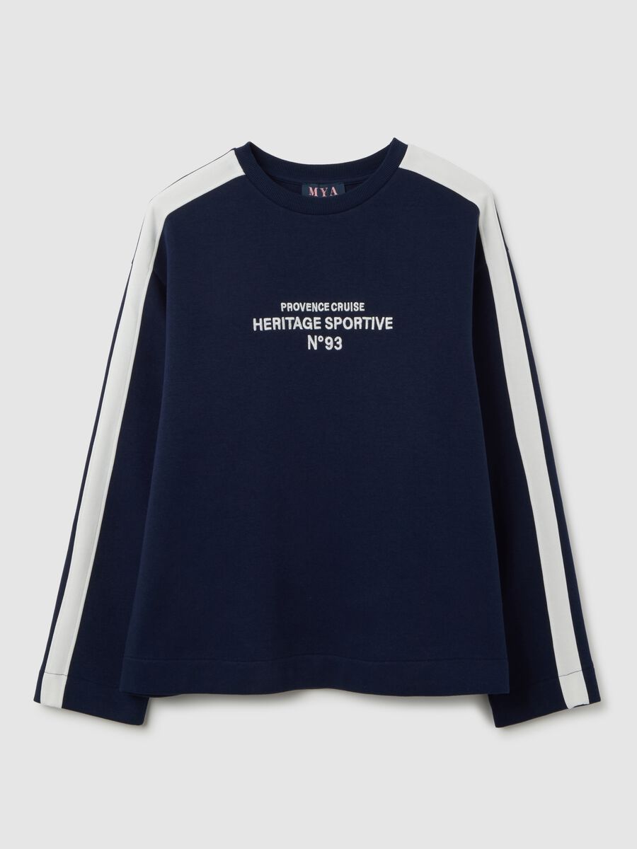 Multicoloured cotton blend sweatshirt with print_0