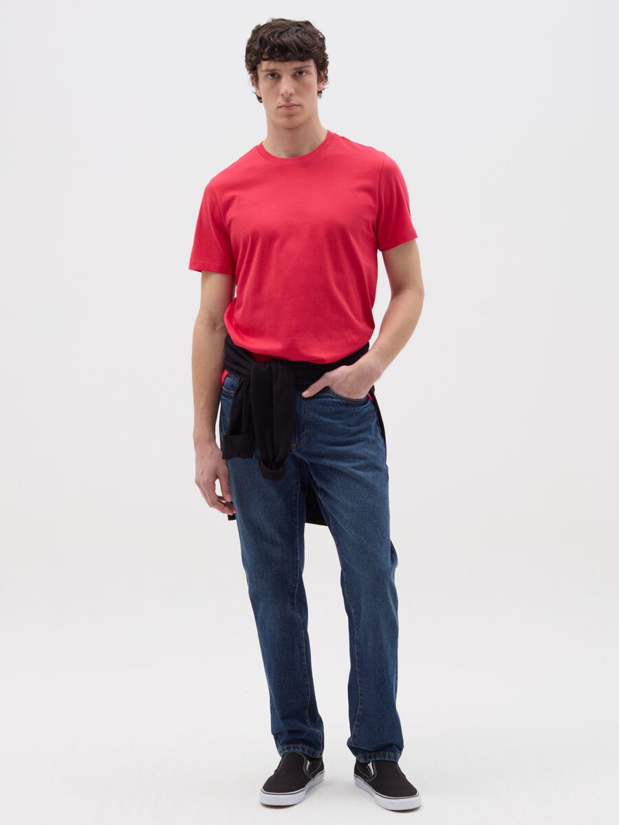 Organic cotton T-shirt with round neck_1