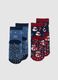 Christmas Anti-Slip Socks Bipack for Kids in Multicolour Cotton Blend_1